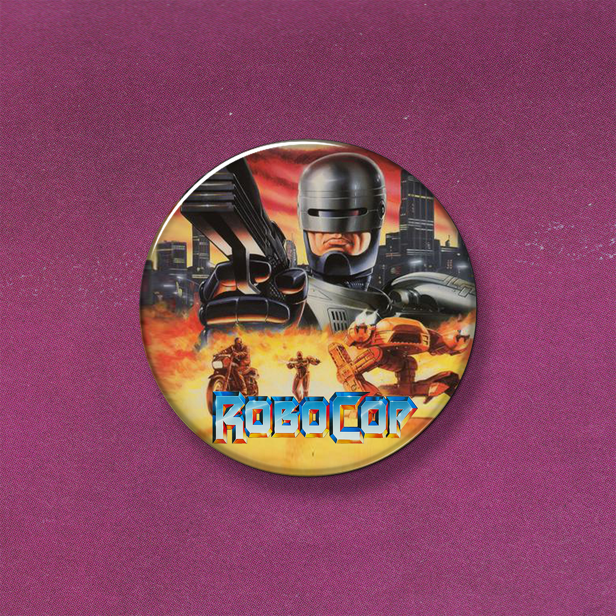 MEDIUM BUTTONS - 008 GROOVY TIME FOR A MOVIE TIME 2