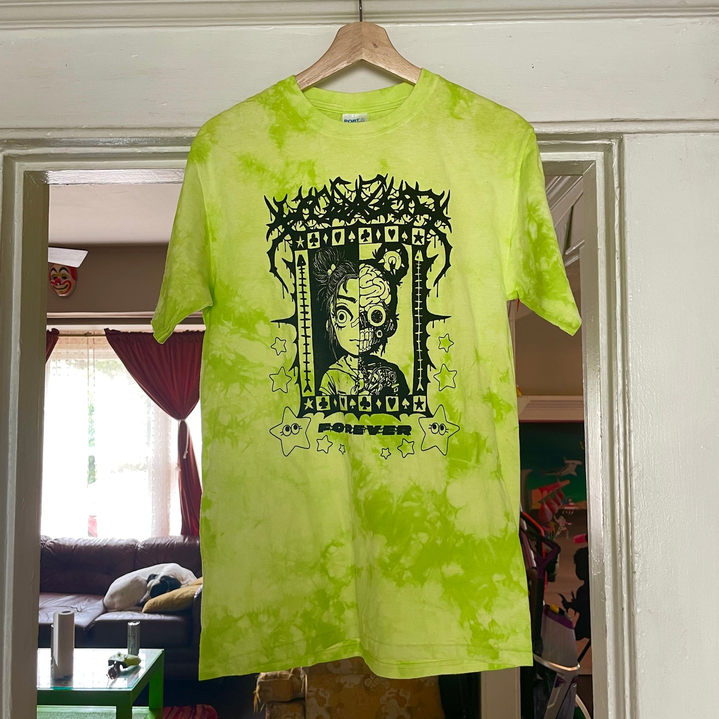 YOWCHO FOREVER TEE (ACID GREEN TIE-DYE) *PRE-SALE*