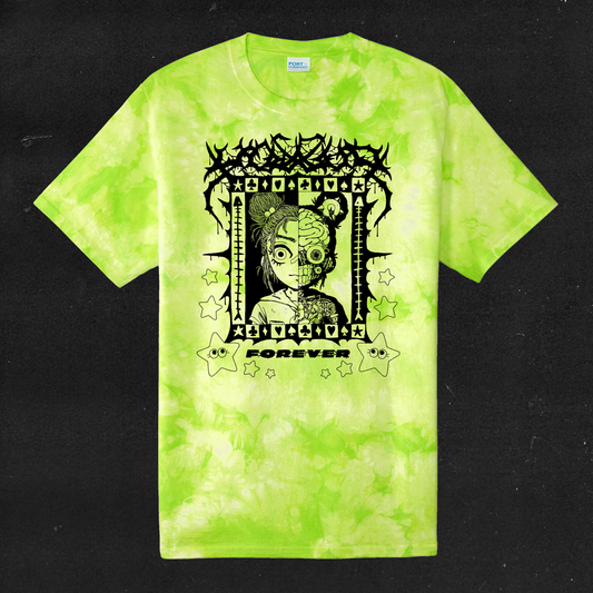 YOWCHO FOREVER TEE (ACID GREEN TIE-DYE) *PRE-SALE*