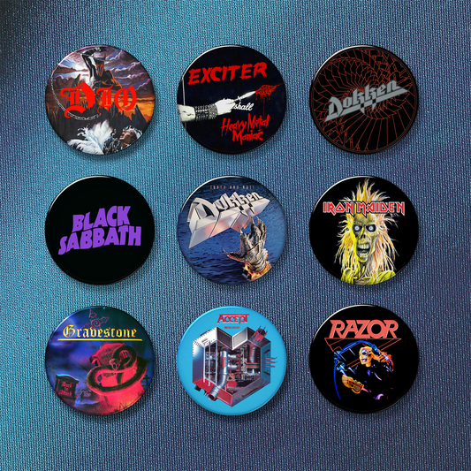 MEDIUM BUTTONS - 004 MORE HEAVY METAL MANIA