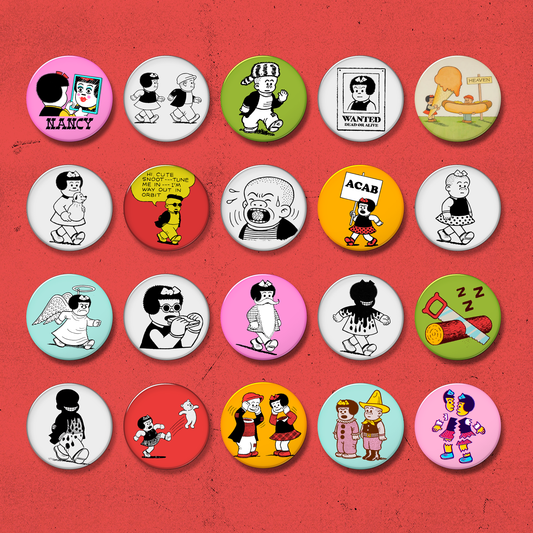 SMALL BUTTONS - 011 NANCY & SLUGGO