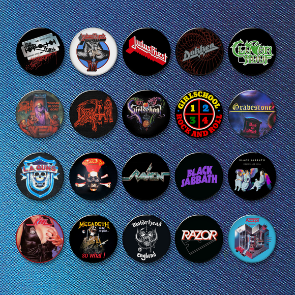 SMALL BUTTONS - 003 HEAVY METAL MANIA