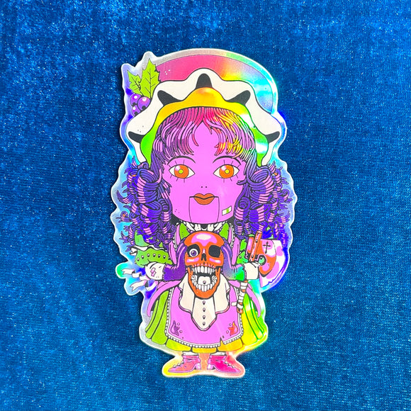 DOLL HOLOGRAPHIC STICKER