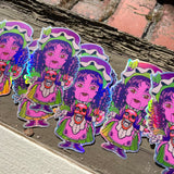 DOLL HOLOGRAPHIC STICKER